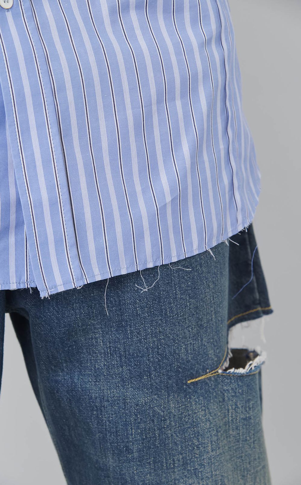 ストライプレギュラーカラーシャツ