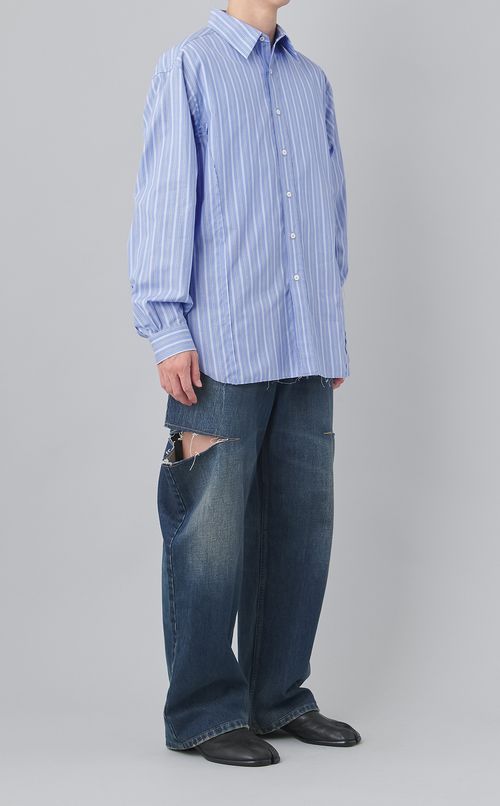 サイドスリット5ポケットデニムパンツ