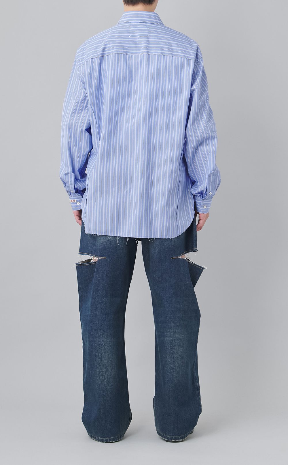 サイドスリット5ポケットデニムパンツ