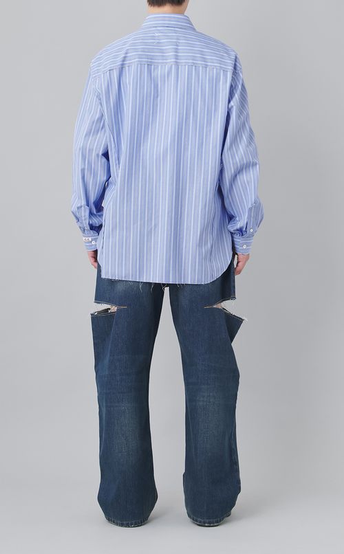 サイドスリット5ポケットデニムパンツ