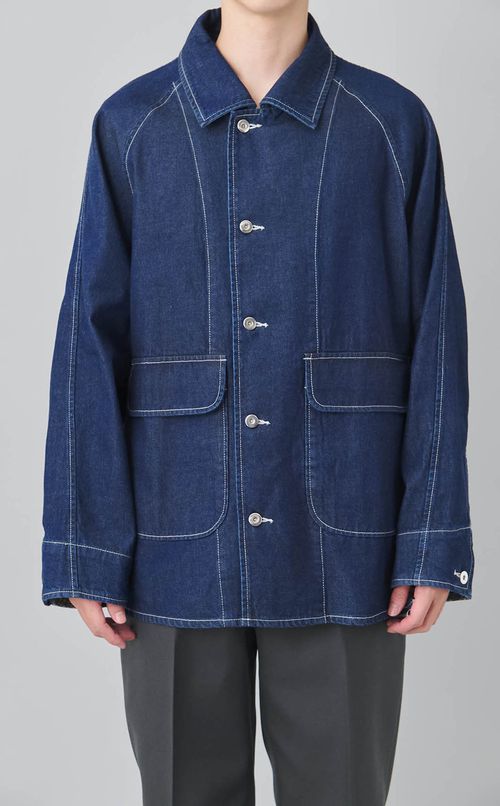 デタッチャブルカラーデニムブルゾン