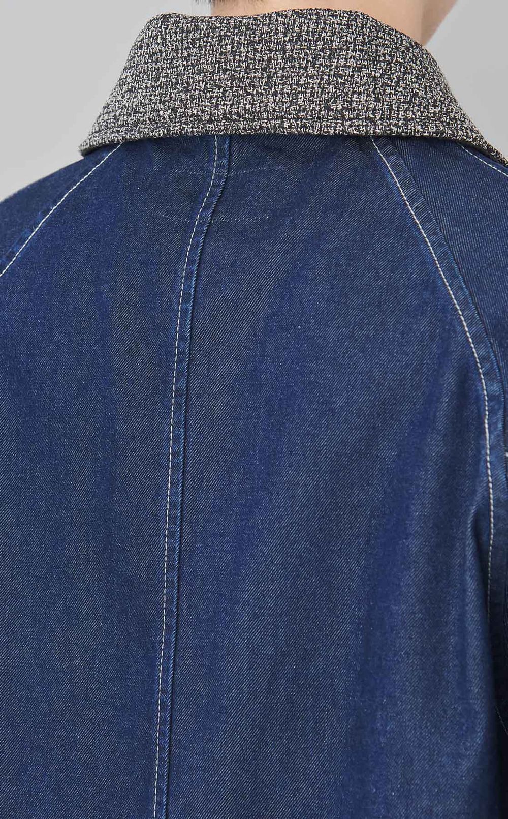 デタッチャブルカラーデニムブルゾン