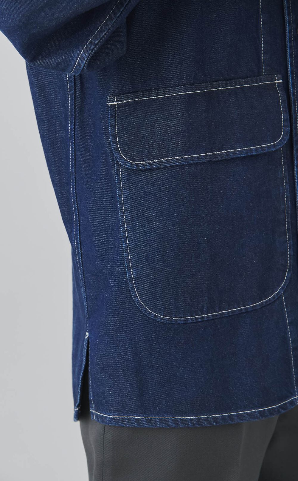 デタッチャブルカラーデニムブルゾン