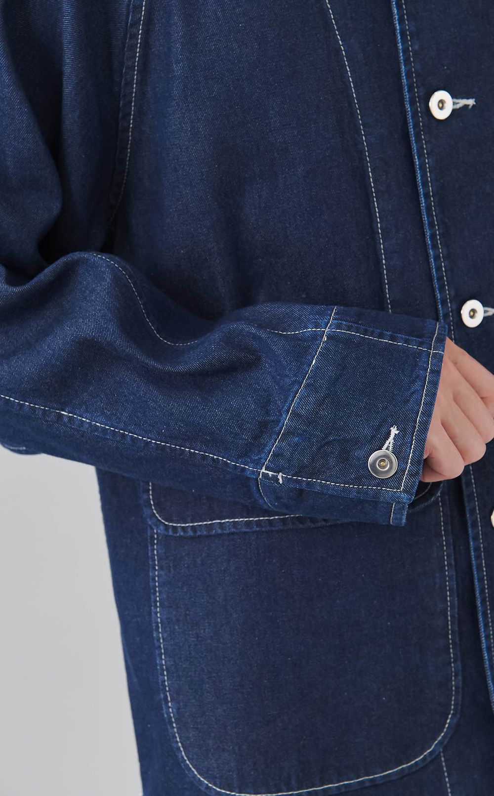 デタッチャブルカラーデニムブルゾン