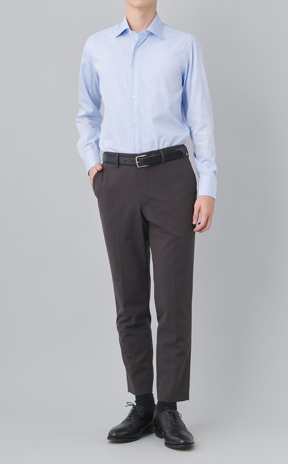 ワイドスプレッドカラードレスシャツ