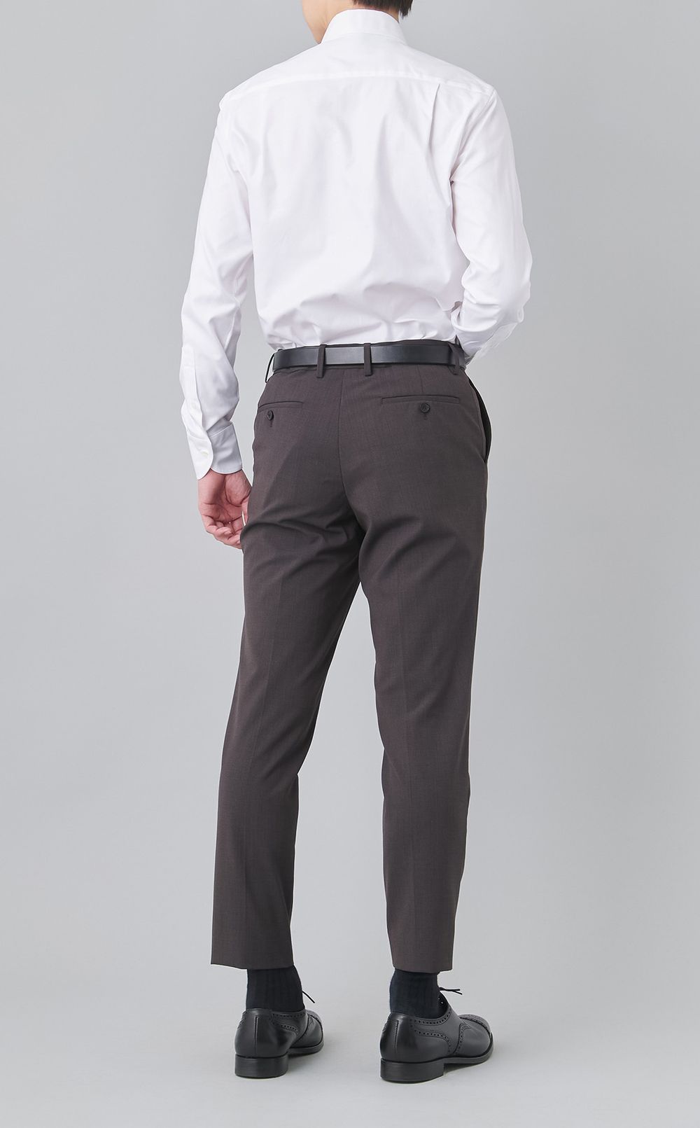 オックスボタンダウンドレスシャツ