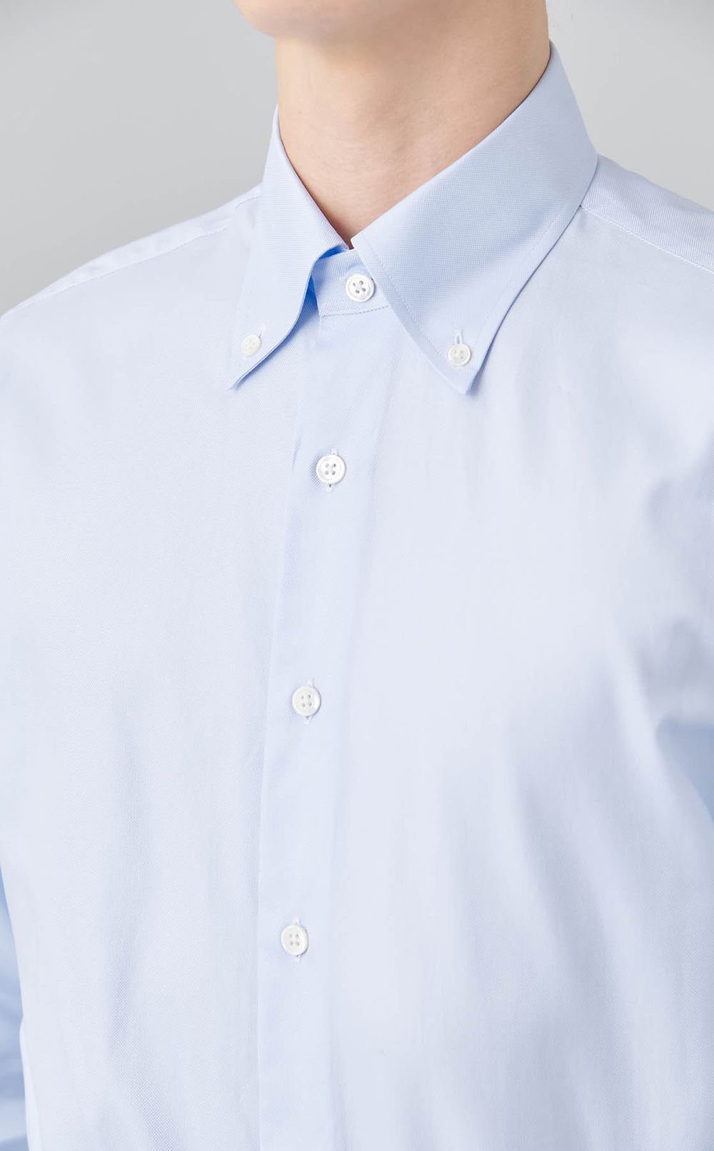 オックスボタンダウンドレスシャツ