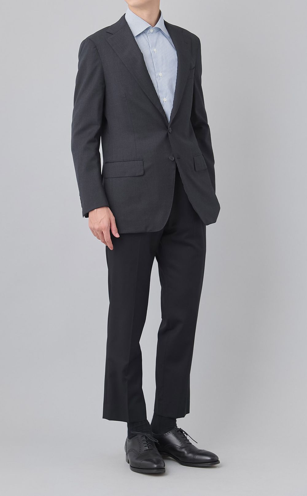 キャンディストライプドレスシャツ