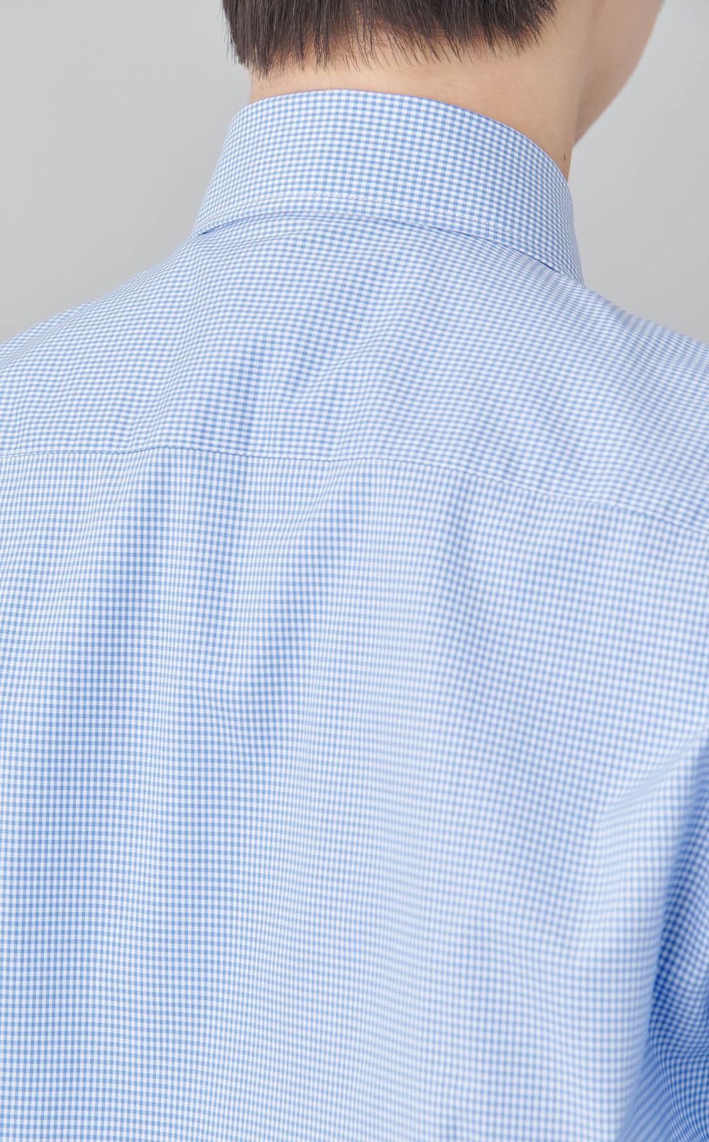 ワイドスプレッドギンガムドレスシャツ