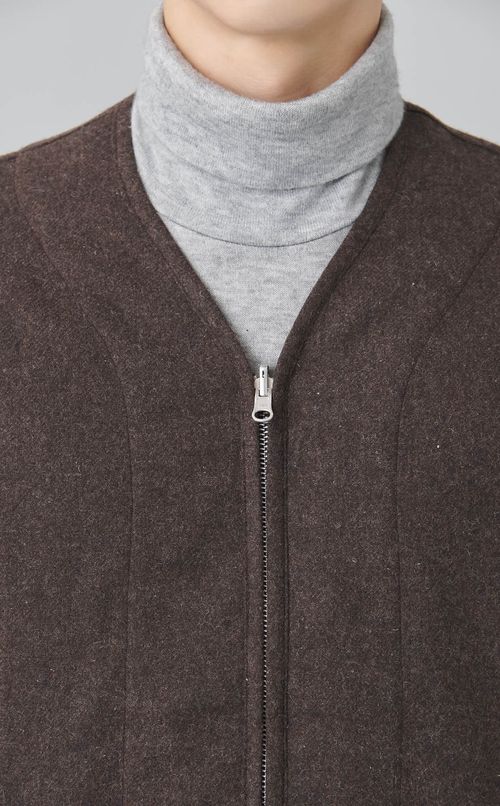 ウールミックスツイルライニングシャツ