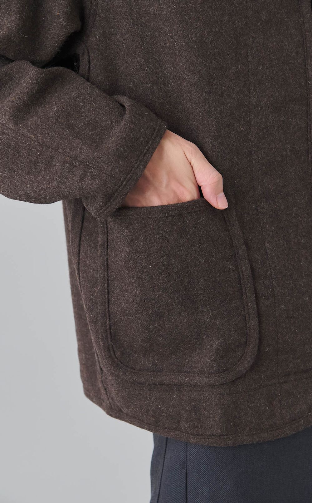 ウールミックスツイルライニングシャツ