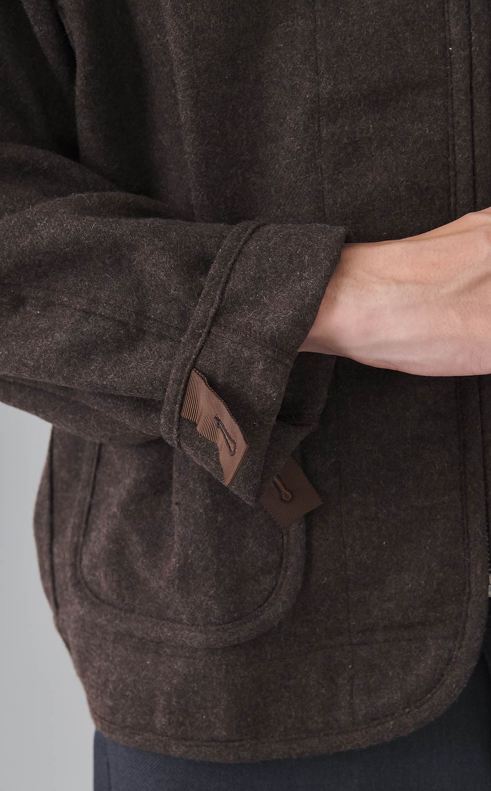 ウールミックスツイルライニングシャツ