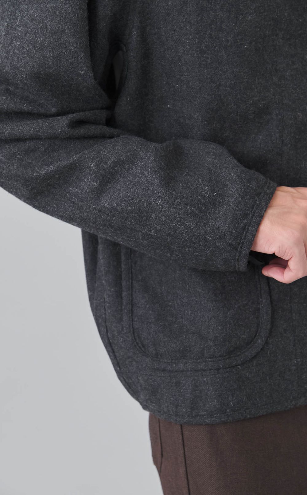 ウールミックスツイルライニングシャツ