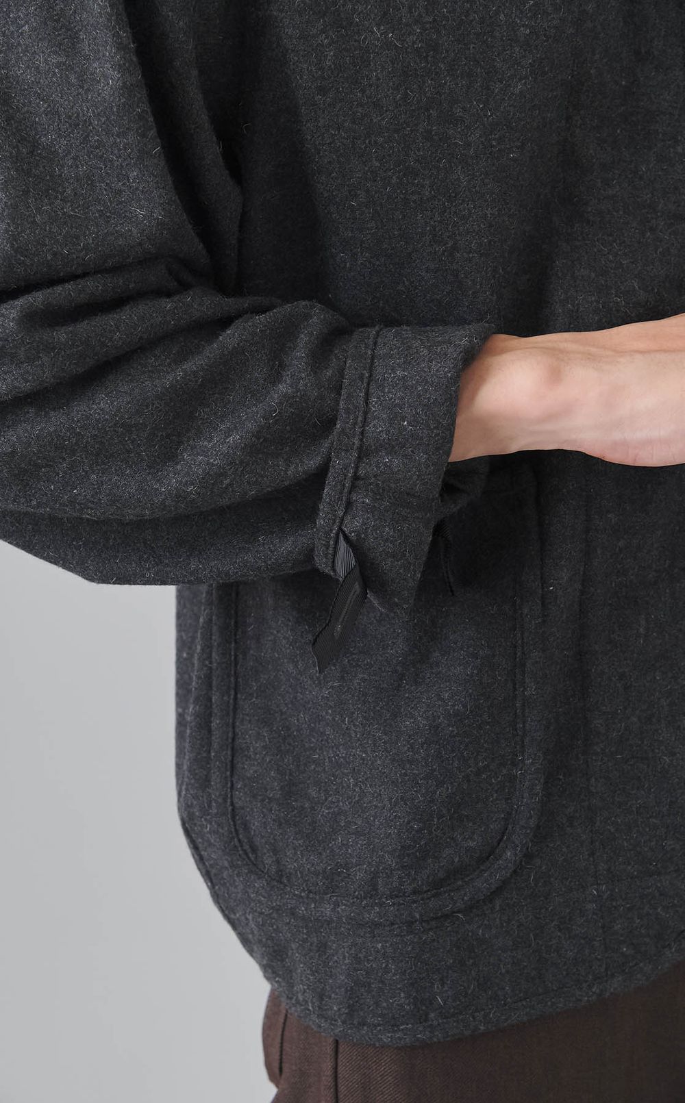 ウールミックスツイルライニングシャツ