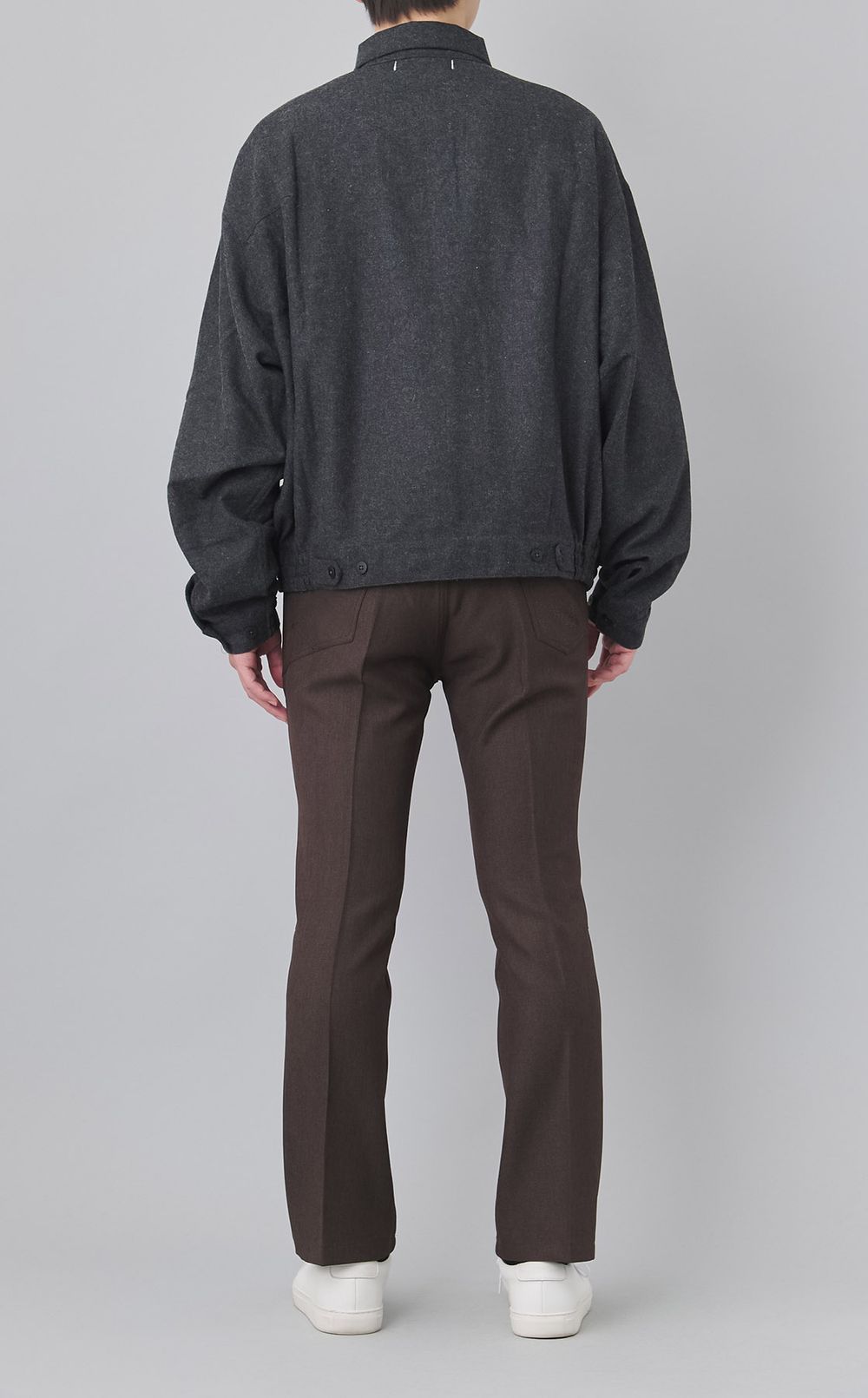 ウールミックスツイルジップブルゾン