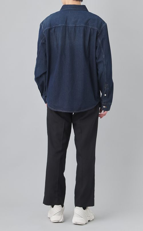 ダブルポケットデニムシャツ
