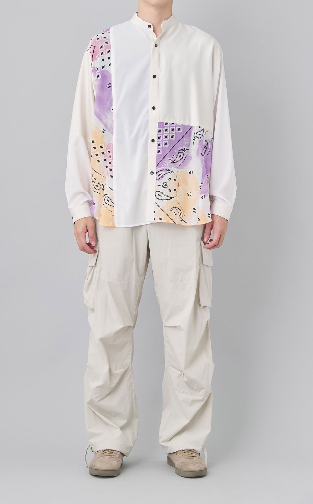 【reADdress】リメイクスタンドカラーシャツ