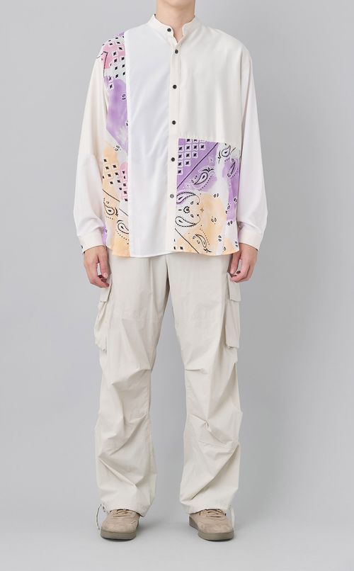 【reADdress】リメイクスタンドカラーシャツ