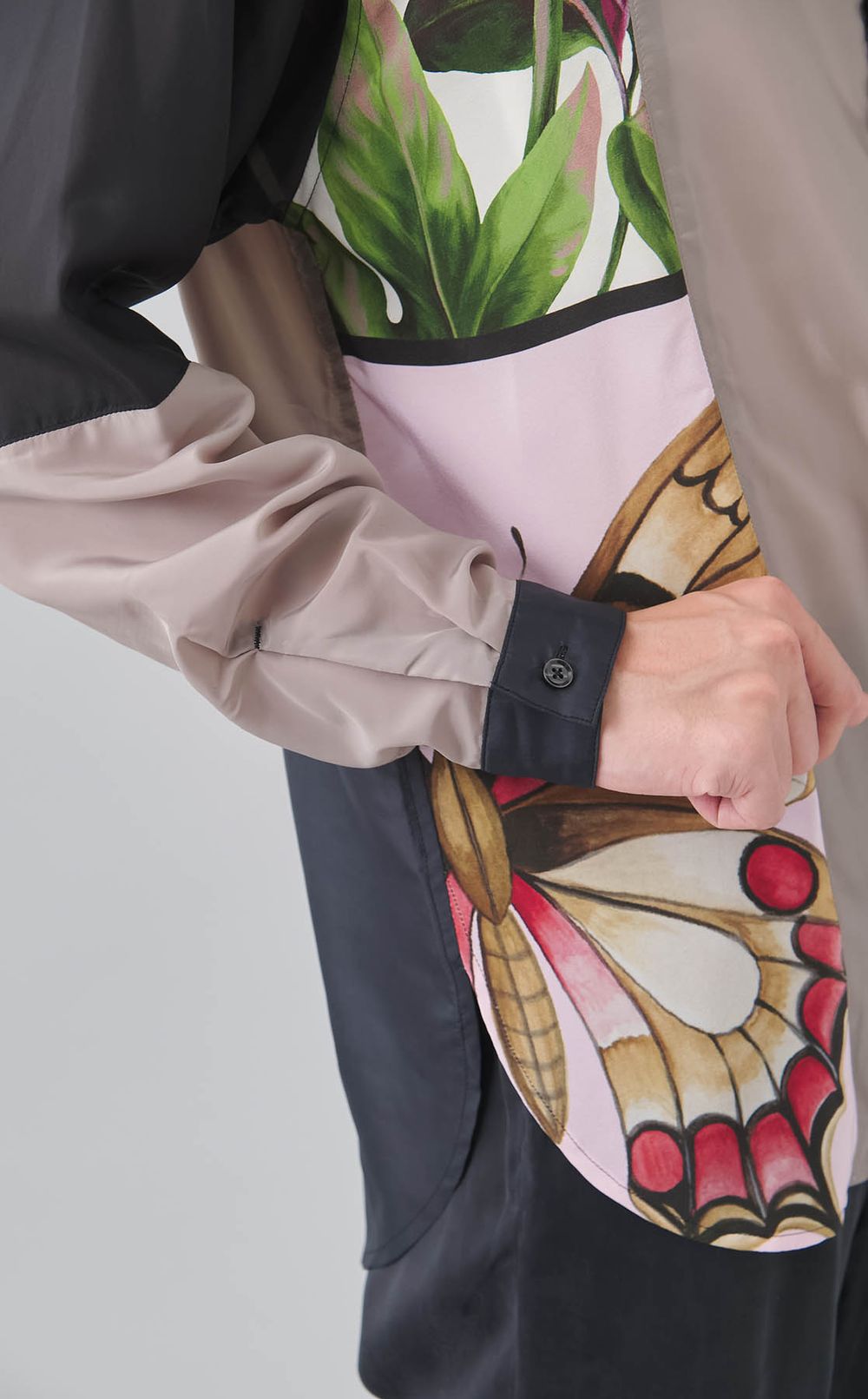 【reADdress】リメイクスタンドカラーシャツ