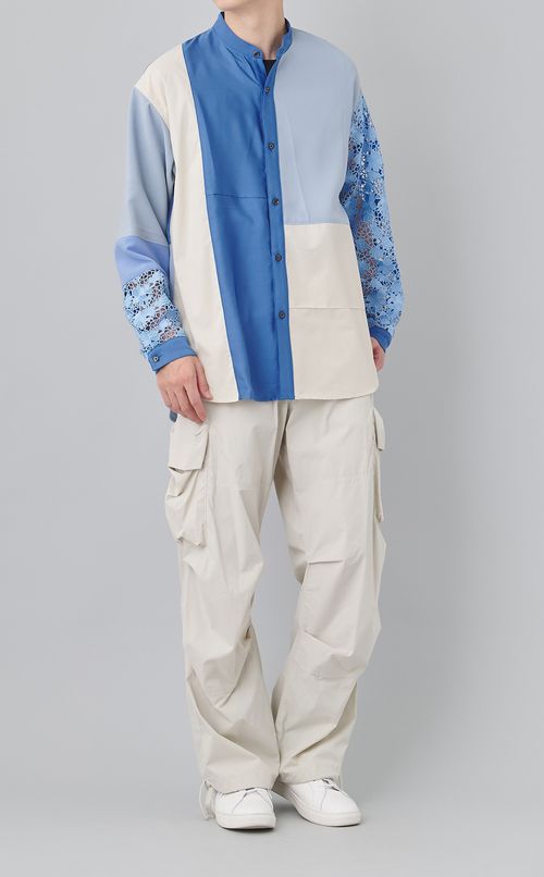 【reADdress】リメイクスタンドカラーシャツ