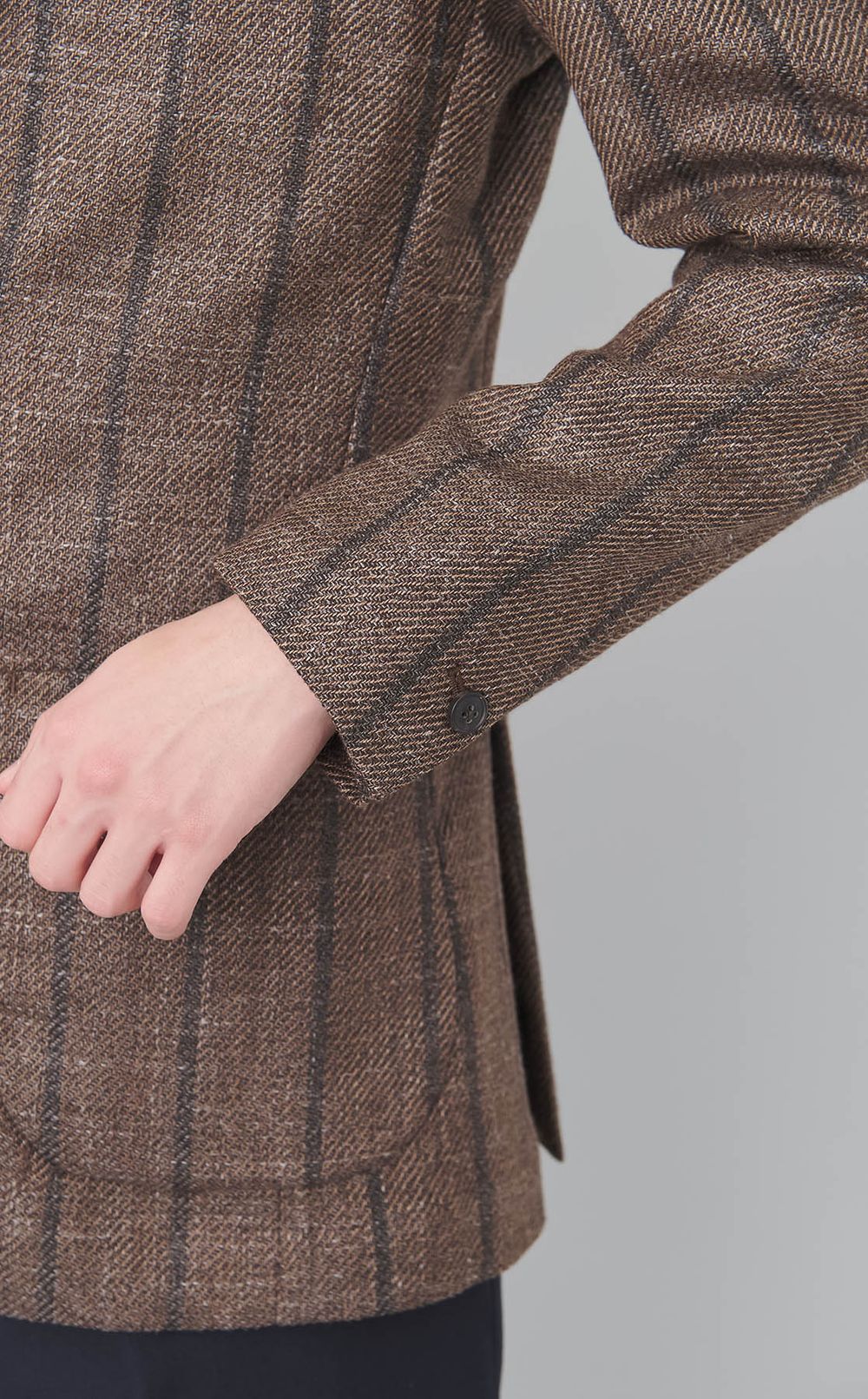 チェックシングルジャケット