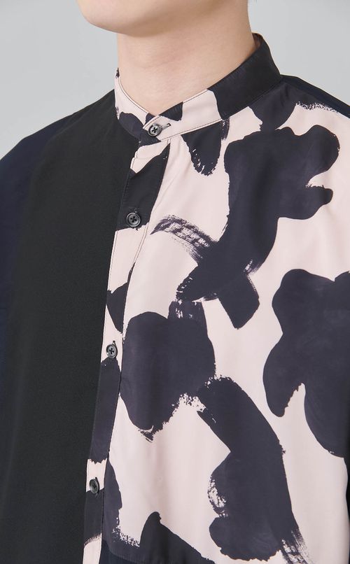 【reADdress】リメイクスタンドカラーシャツ