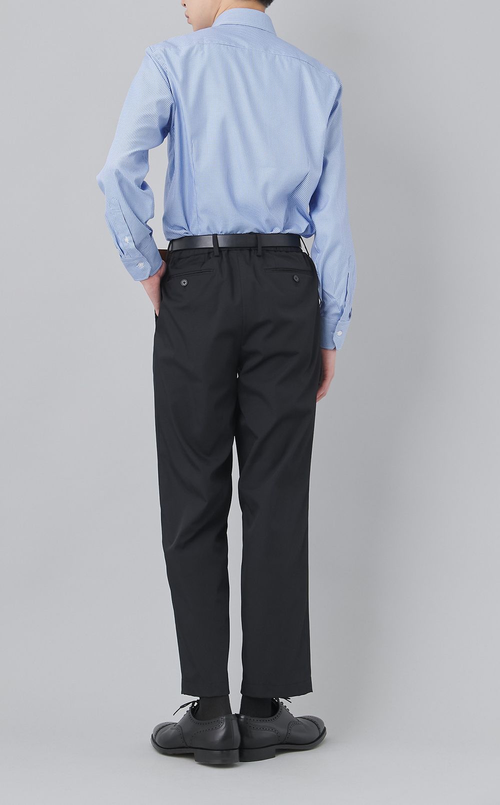 トロッターセミワイドギンガムシャツ