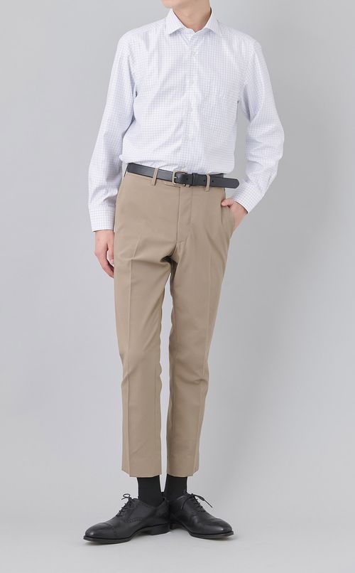 トロッターセミワイドチェックシャツ