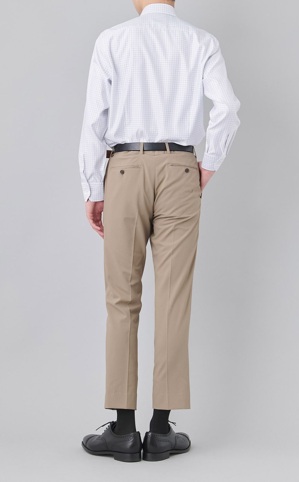 トロッターセミワイドチェックシャツ