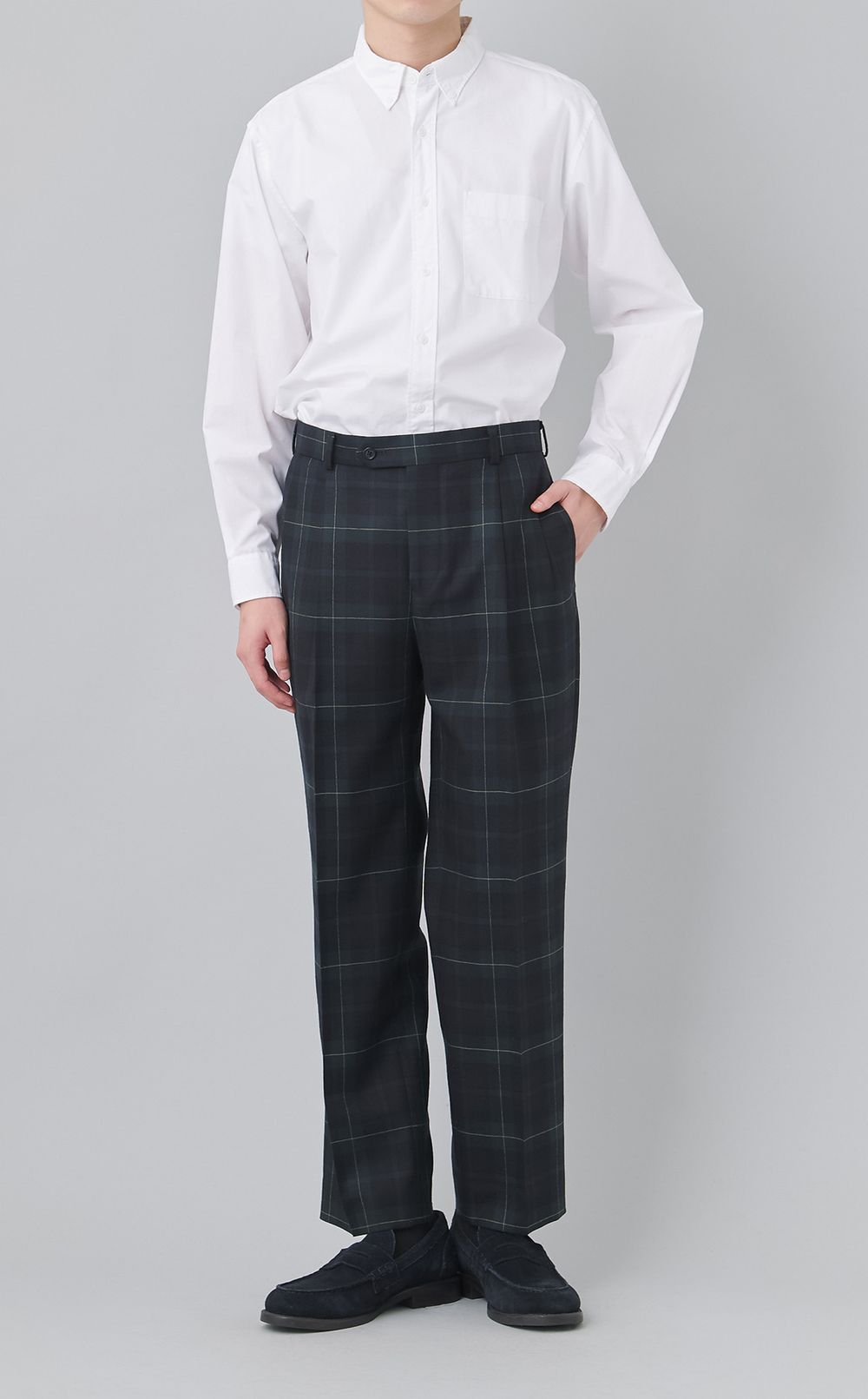 2タックウールスラックス