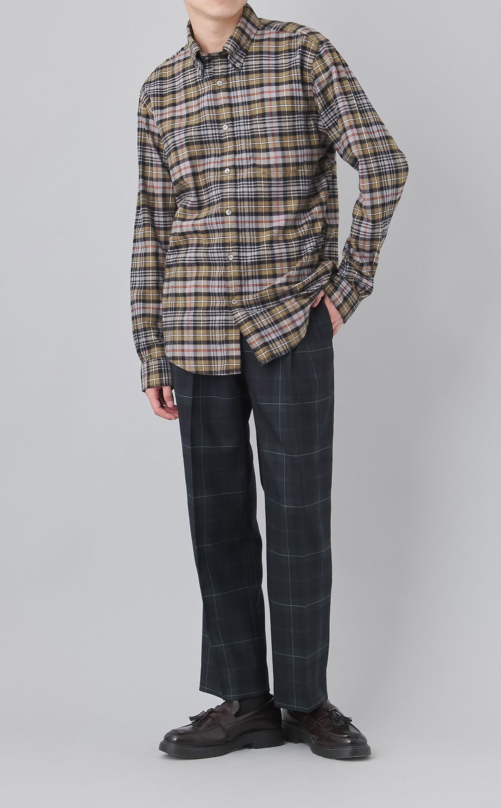 フランネルチェックシャツ