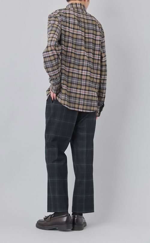 フランネルチェックシャツ