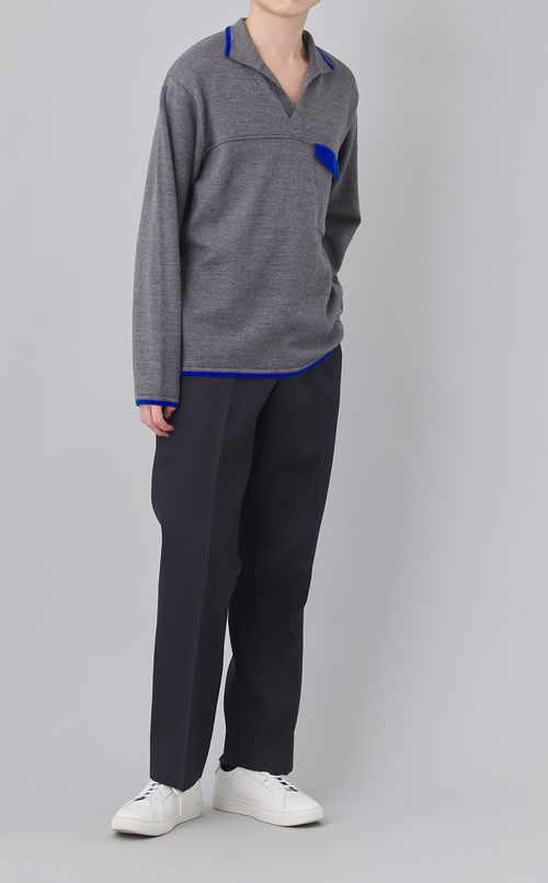 ワイドテーパードドレストラウザー