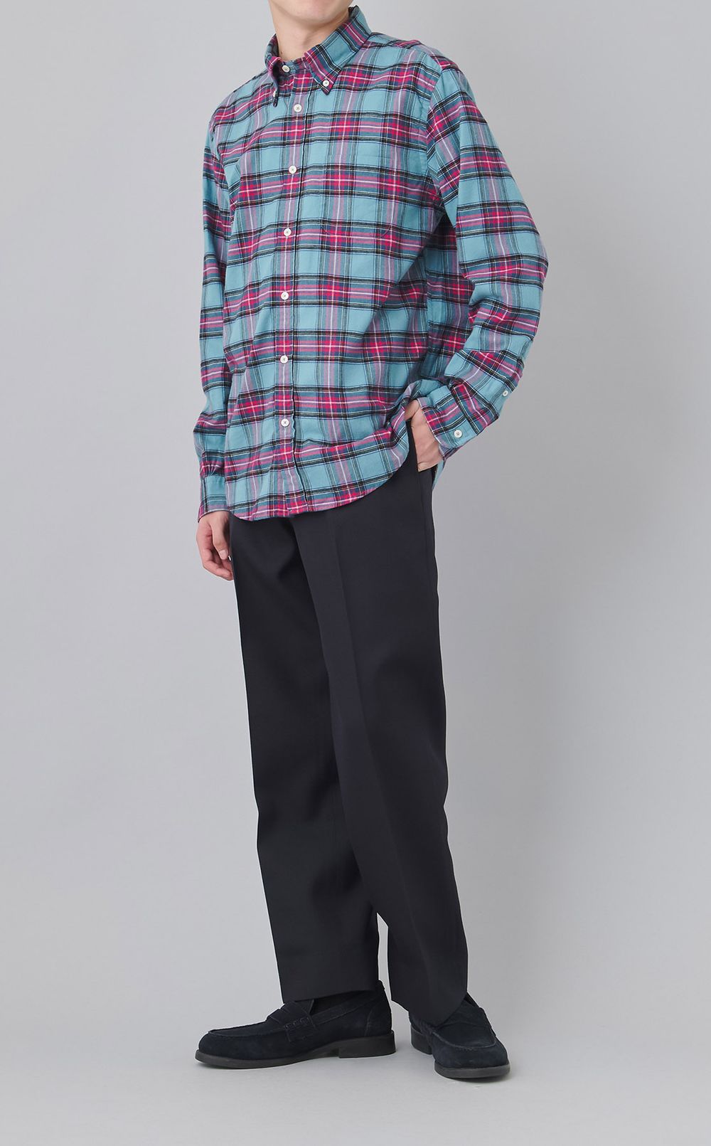 ワイドテーパードドレストラウザー