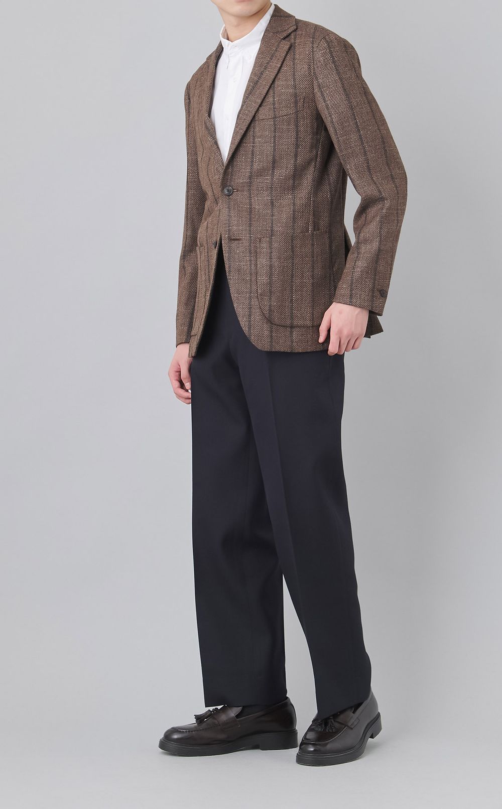 ワイドテーパードドレストラウザー