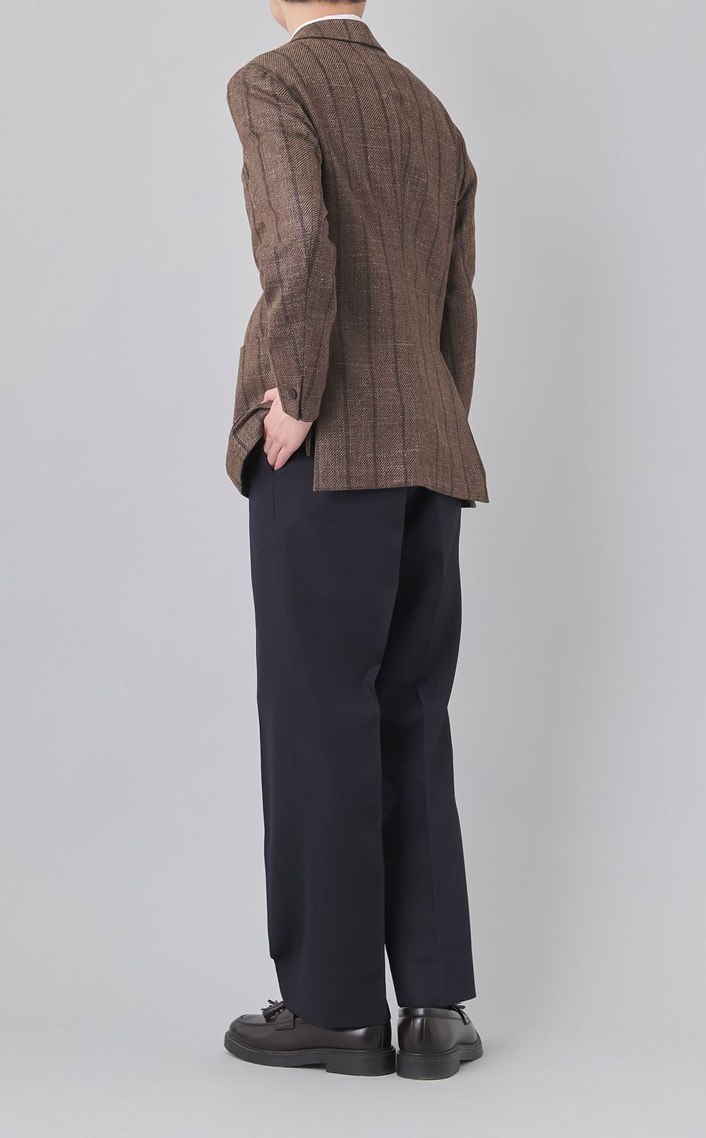 チェックシングルジャケット