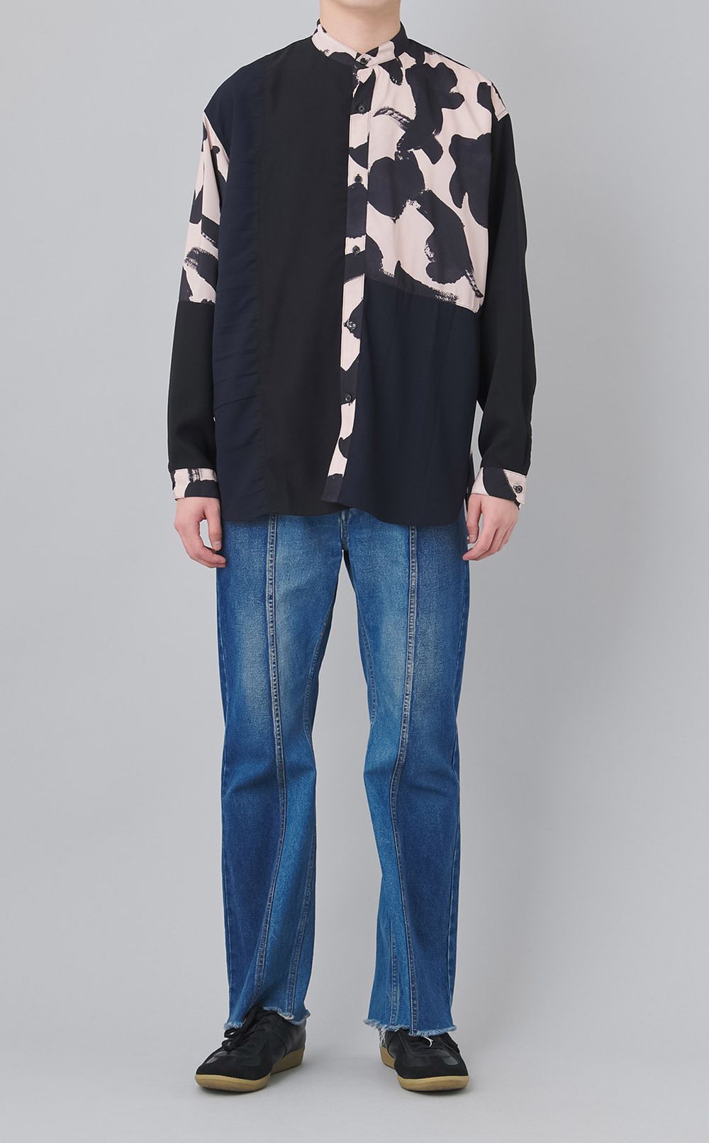 【reADdress】リメイクスタンドカラーシャツ