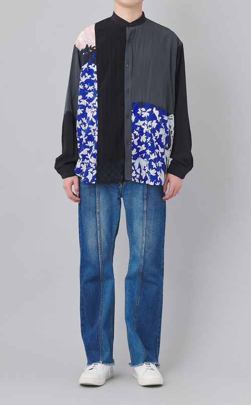 【reADdress】リメイクスタンドカラーシャツ