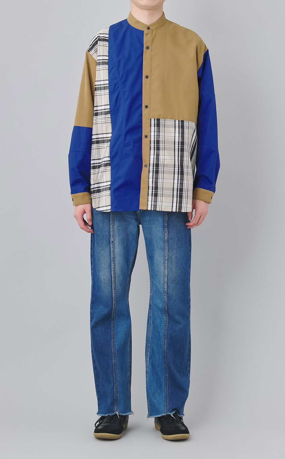 【reADdress】リメイクスタンドカラーシャツ