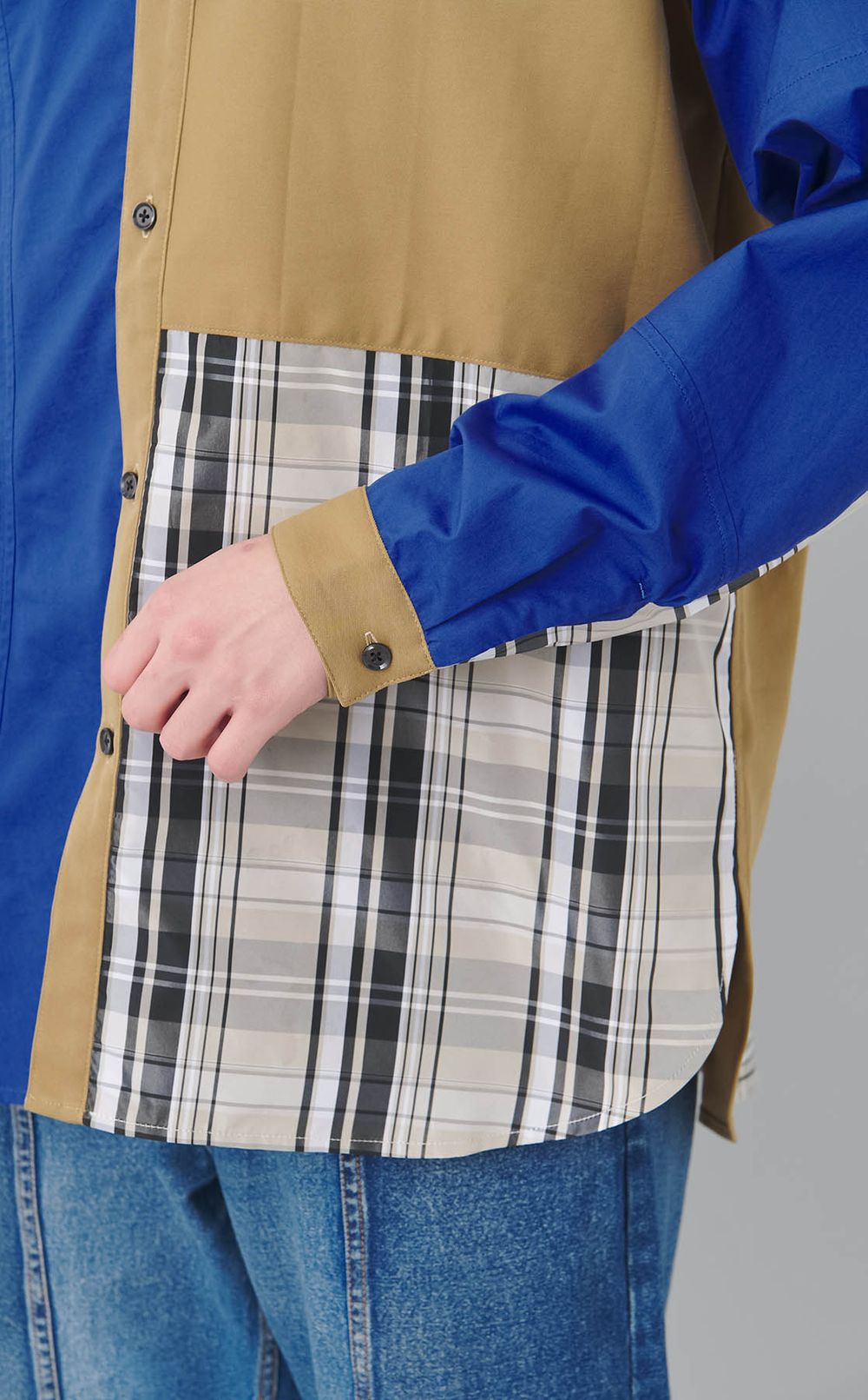 【reADdress】リメイクスタンドカラーシャツ