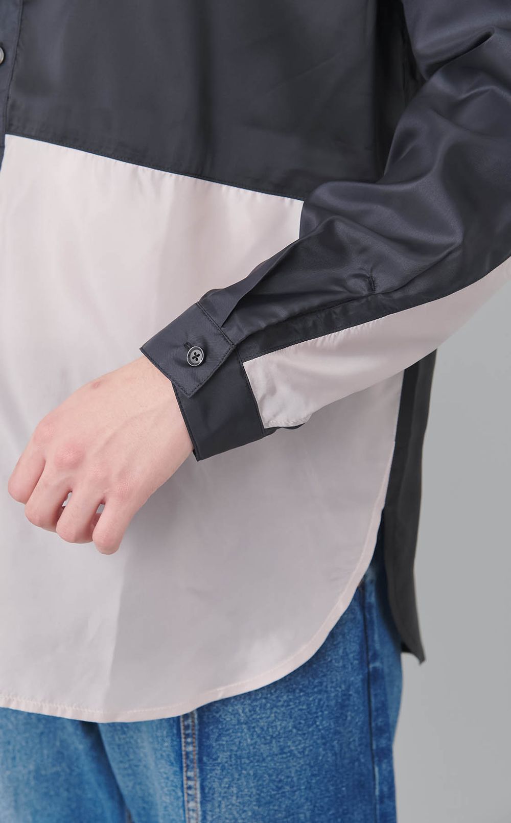 【reADdress】リメイクスタンドカラーシャツ