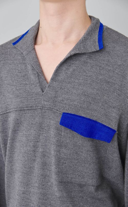 ウールコットンニットプルオーバー