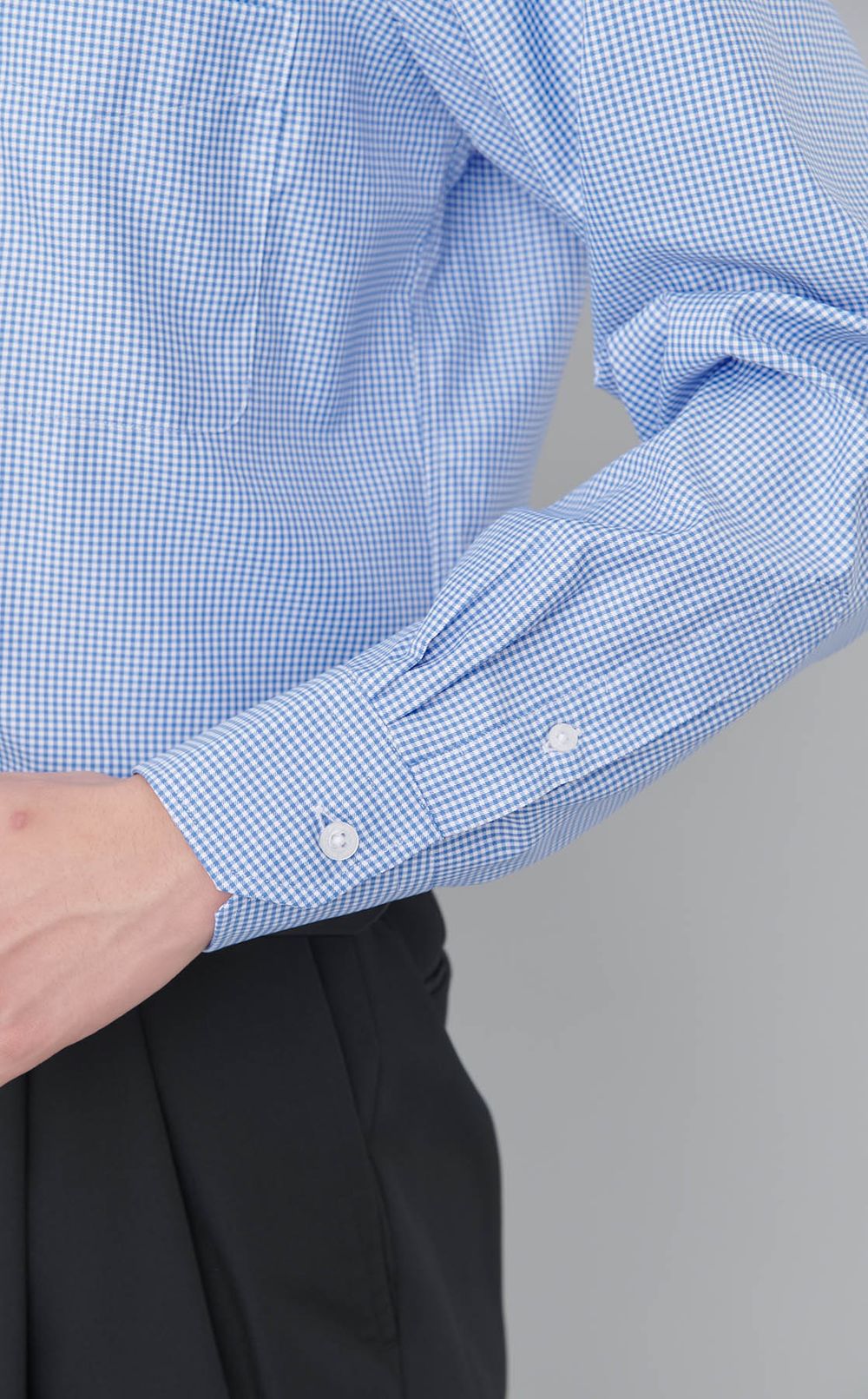 トロッターセミワイドギンガムシャツ