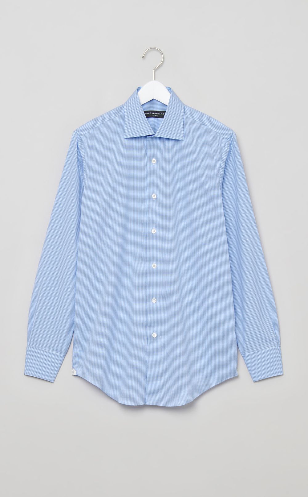 ワイドスプレッドギンガムドレスシャツ