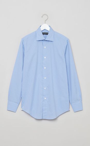 ワイドスプレッドギンガムドレスシャツ