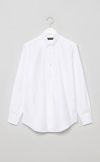 オックスボタンダウンドレスシャツ