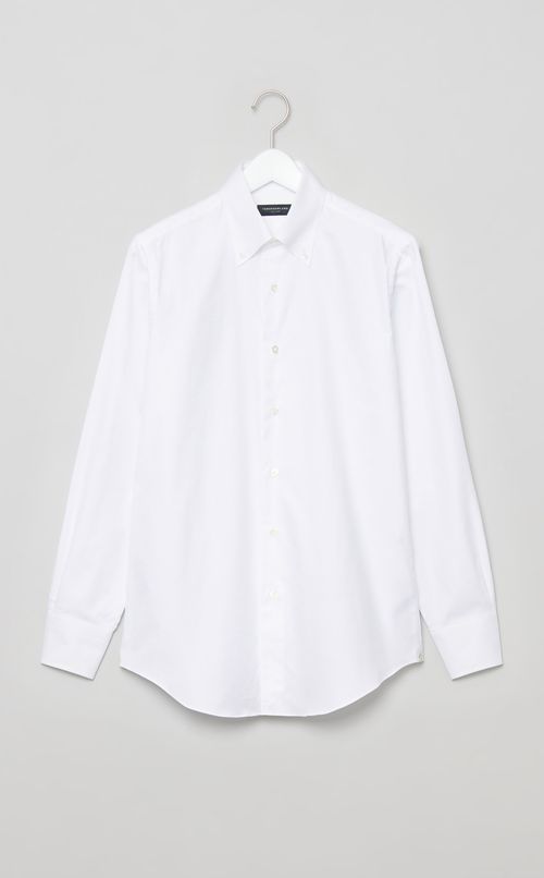 オックスボタンダウンドレスシャツ