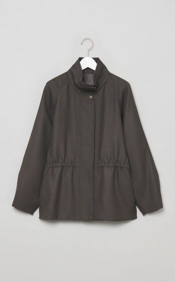 ウールスタンドカラーブルゾン