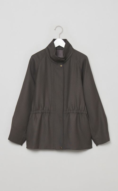 ウールスタンドカラーブルゾン