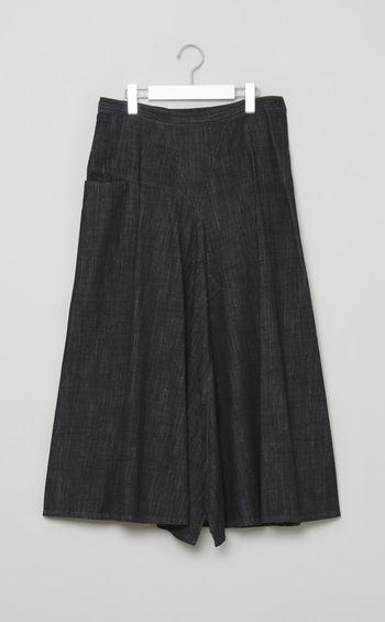 ウォッシュドデニムフレアスカー卜